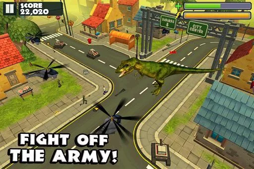Изображение игры: Jurassic Rampage: Smash City