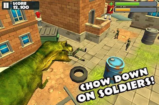 Изображение игры: Jurassic Rampage: Smash City