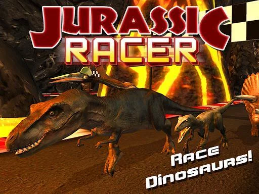 Изображение игры: Jurassic Racer Dinosaur Racing
