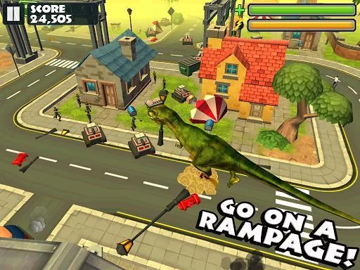 Изображение игры: Jurassic Rampage: Smash City
