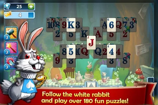Изображение игры: Solitaire in Wonderland - Golf Patience Card Game