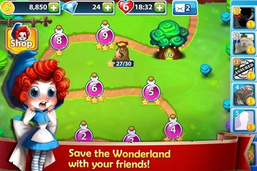 Изображение игры: Solitaire in Wonderland - Golf Patience Card Game