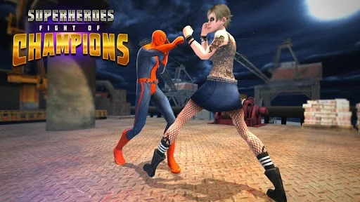 Изображение игры: Superheroes Fight of Champions