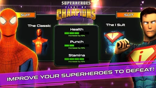 Изображение игры: Superheroes Fight of Champions