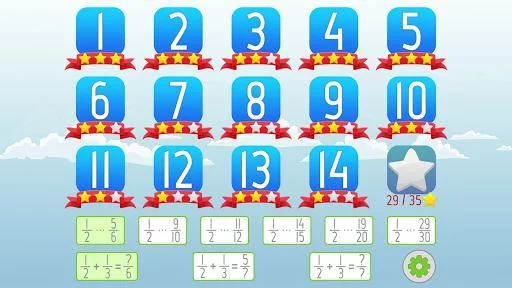 Изображение игры: Adding Fractions Math Game