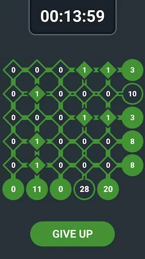 Изображение игры: Binary Grid - Math game