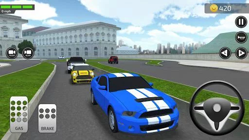 Изображение игры: 3D Car Driving Simulator - President Donald Trump