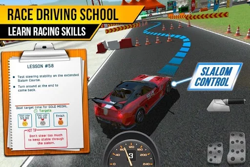 Изображение игры: Driving School Test Car Racing