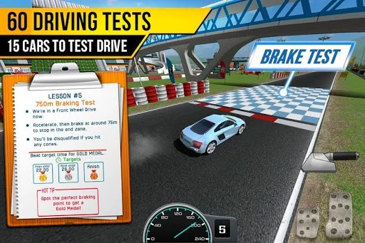Изображение игры: Driving School Test Car Racing