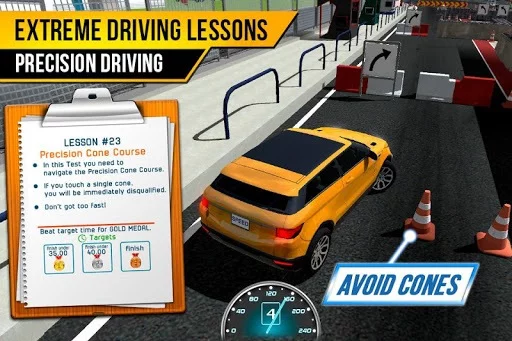 Изображение игры: Driving School Test Car Racing