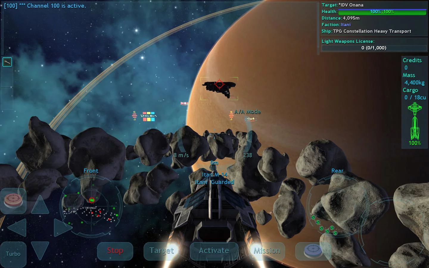 Изображение игры: Vendetta Online (3D Space MMO)