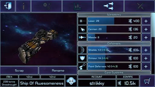 Изображение игры: War Space: Free Strategy MMO