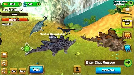 Изображение игры: Dino World Online - Hunters 3D