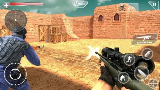 Изображение игры: SWAT Counter Shoot