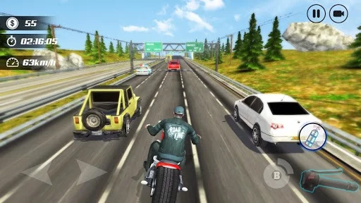 Изображение игры: Highway Moto Rider - Traffic Race