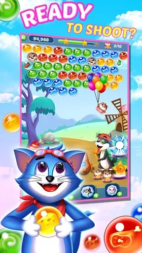 Изображение игры: Tomcat Pop: New Bubble Shooter