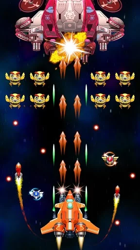 Изображение игры: Strike Galaxy Attack: Alien Space Chicken Shooter