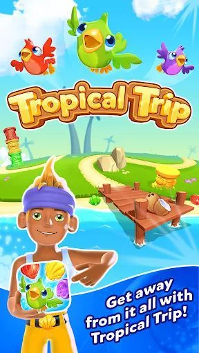 Изображение игры: Tropical Trip - Match 3 Game