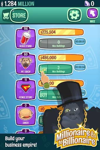 Изображение игры: Millionaire Billionaire Tycoon 💰 - Clicker Game