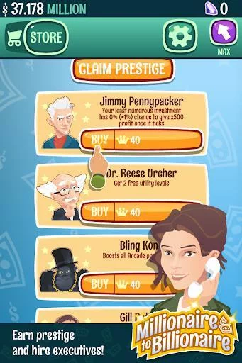 Изображение игры: Millionaire Billionaire Tycoon 💰 - Clicker Game