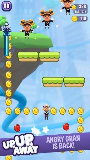 Изображение игры: Angry Gran Up Up and Away - Jump