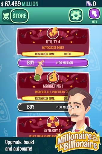 Изображение игры: Millionaire Billionaire Tycoon 💰 - Clicker Game