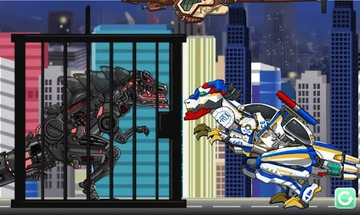 Изображение игры: T-rex Cops - Dino Robot