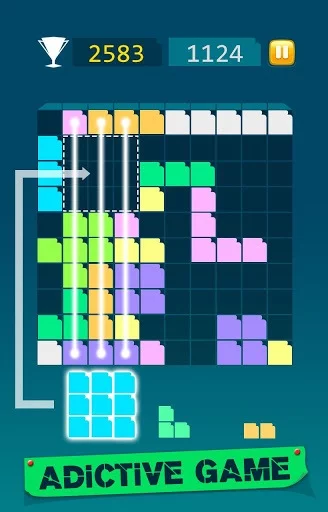 Изображение игры: Drag the Blocks! Puzzle