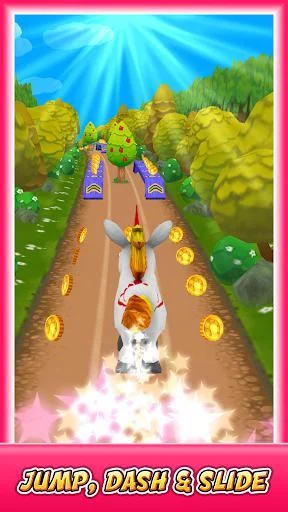Изображение игры: Unicorn Runner 3D - Horse Run