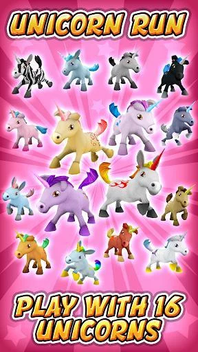 Изображение игры: Unicorn Runner 3D - Horse Run