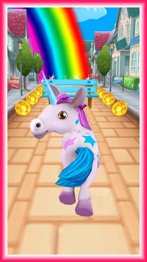 Изображение игры: Unicorn Runner 3D - Horse Run