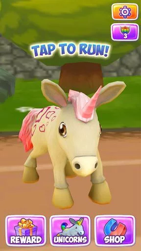 Изображение игры: Unicorn Runner 3D - Horse Run
