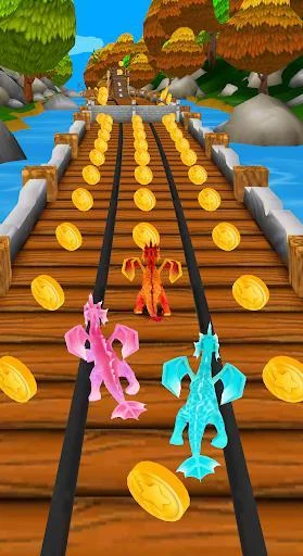 Изображение игры: Flying Dragon Run - Dragon World Dino Simulator