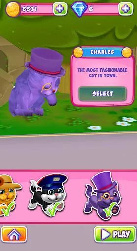 Изображение игры: Talking Cat Run - Talking Kitty Kitten