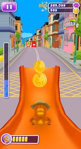 Изображение игры: Talking Cat Run - Talking Kitty Kitten