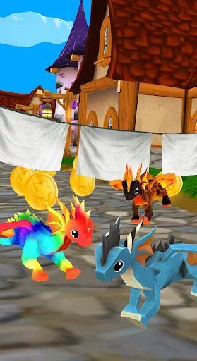 Изображение игры: Flying Dragon Run - Dragon World Dino Simulator