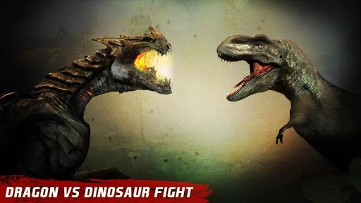 Изображение игры: Dragon vs Dinosaur Hunter: Dinosaur Games