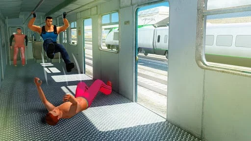 Изображение игры: Police Train Driving: Train Fighting Games