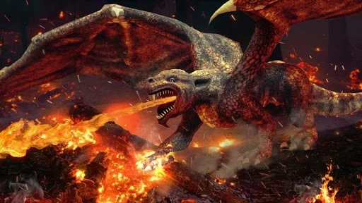Изображение игры: Dragon vs Dinosaur Hunter: Dinosaur Games