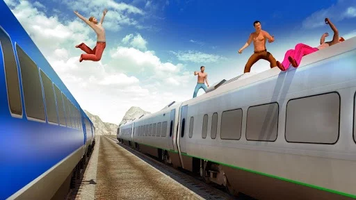 Изображение игры: Police Train Driving: Train Fighting Games