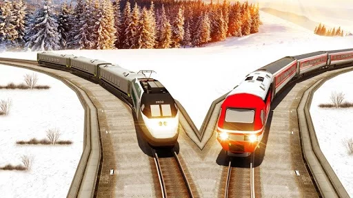 Изображение игры: Train Driving Free -Train Games