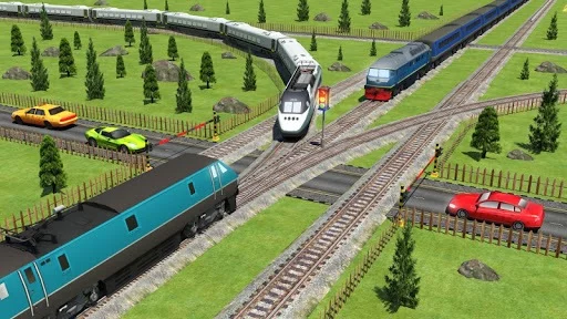 Изображение игры: Train Driving Free -Train Games
