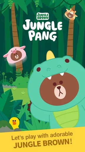 Изображение игры: JUNGLE PANG - LINE Friends