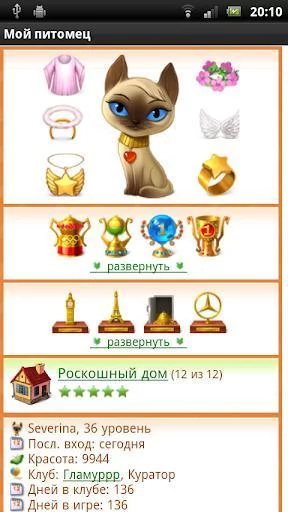 Изображение игры: Мой кот - виртуальный питомец