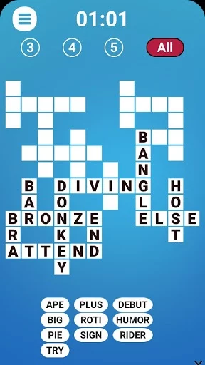 Изображение игры: Word Fit Fill-In Crosswords