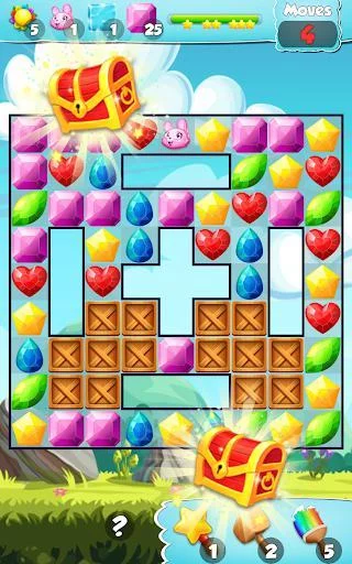 Изображение игры: Jewels Gems Quest - Match 3 Game
