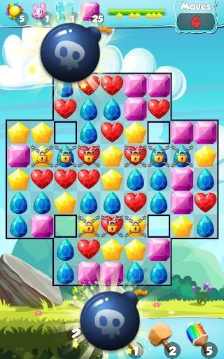Изображение игры: Jewels Gems Quest - Match 3 Game