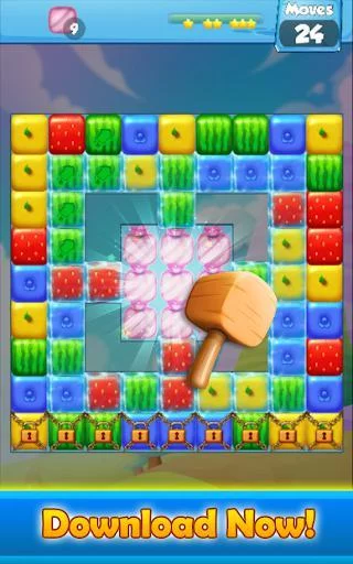 Изображение игры: Fruit Block Blast - Cube Puzzle Legend