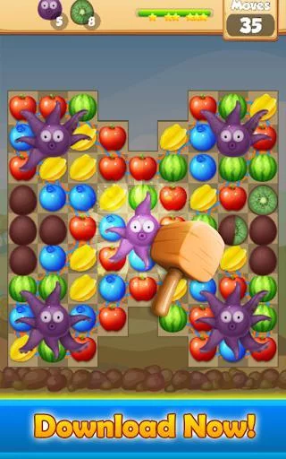 Изображение игры: Farm Fruit Pop Party - Match 3 game