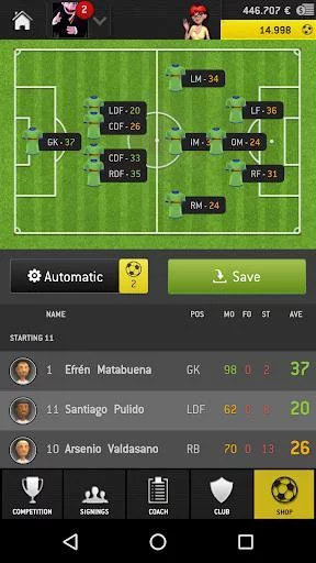 Изображение игры: Striker Manager 2016 (Soccer)